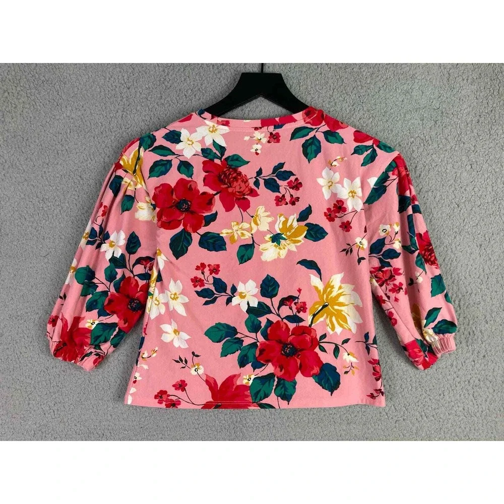 Old‎ Navy Girls Pink Floral Top Long Sleeve Shirt Size Small Casual Fashion Cute